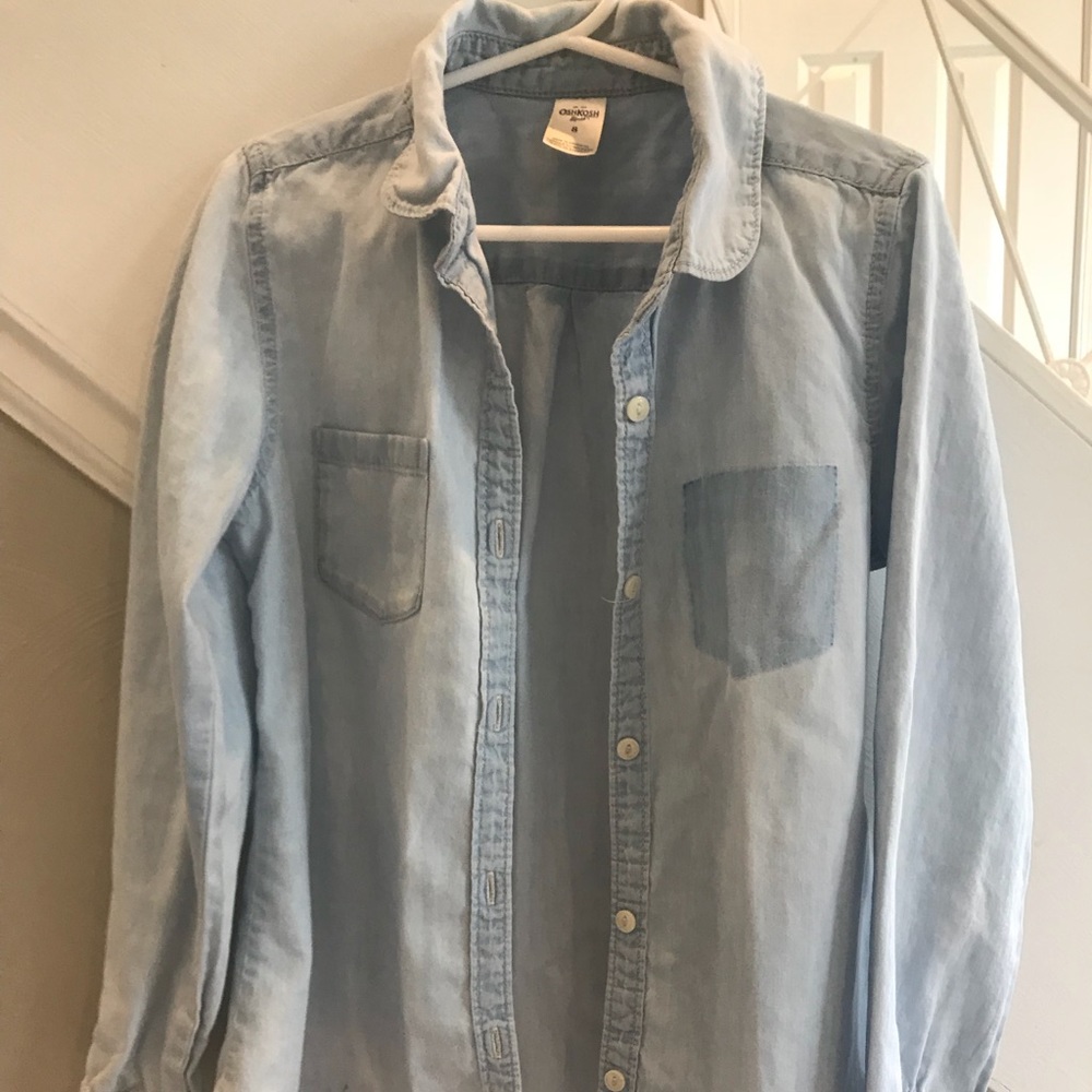 Girls 8 button up